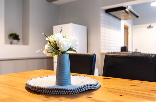 Castle Donington House | Double bedroom 1 with seating and work space