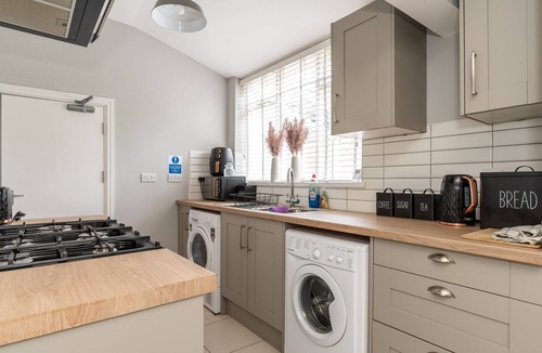 Castle Donington House | Double bedroom 1 with seating and work space