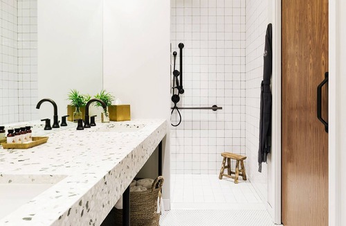 Sunset Junction House | Double Queen Room at Silver Lake Pool and Inn, Onsite Pool and Pets Allowed!