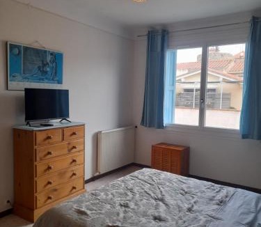 Thuir Bed & Breakfast | Double room, in an elegant house, Thuir centre, terraces view Canigou