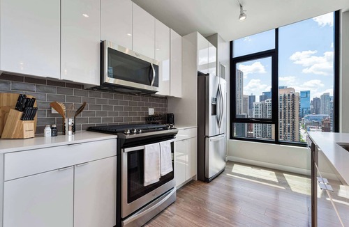 Near North Side Apartment | Downtown 2BR Oasis: Skyline Views + Prime Location