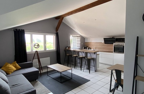 La Cote-Saint-Andre Apartment | Downtown apartment with private parking.