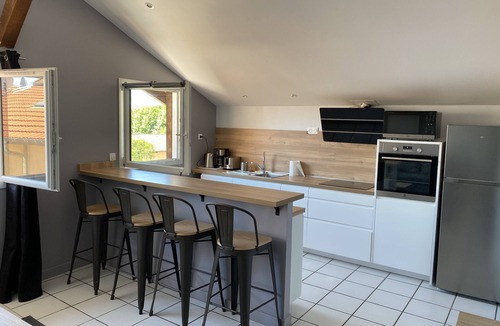 La Cote-Saint-Andre Apartment | Downtown apartment with private parking.