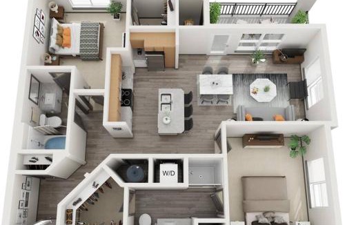 Downtown Apartment | Downtown Augusta Beauty 2 Bed Apt