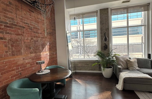 King West Village Condo | Downtown heritage brick loft with 16' ceilings