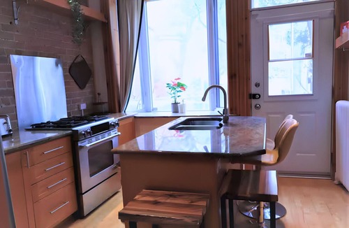 Quartier des Spectacles House | Downtown Montreal Victorian house, Walk Everywhere
