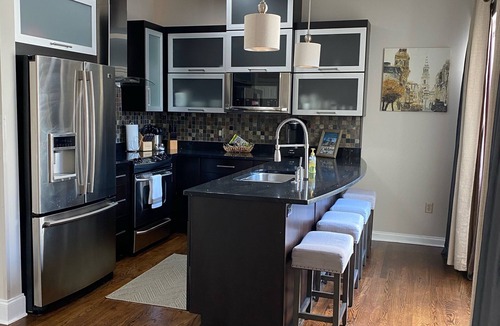 Greenville Downtown Condo | Downtown Penthouse With Terrace, 1/2 block from Main St in the heart of downtown