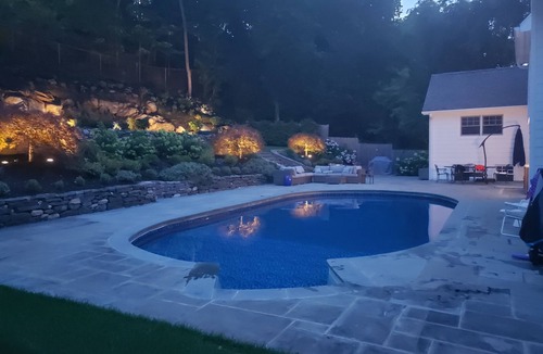 Greenwich House | Downtown sanctuary with stunning pool & gardens available from Aug1 2024 for 6m