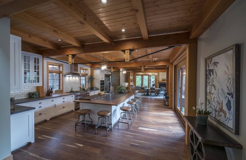 Ithaca House | Dramatic Lakefront Timberframe Home