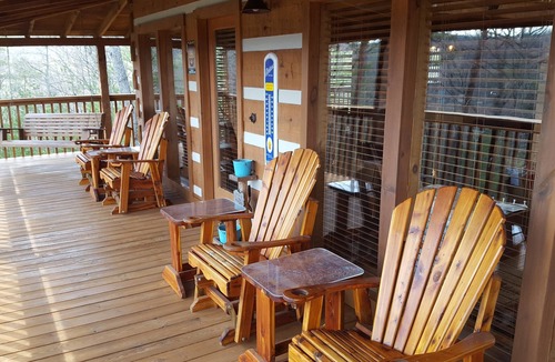 Sevierville Cabin | dream catcher. Beautiful Mountain Veiws and Real Log Cabin Charm!