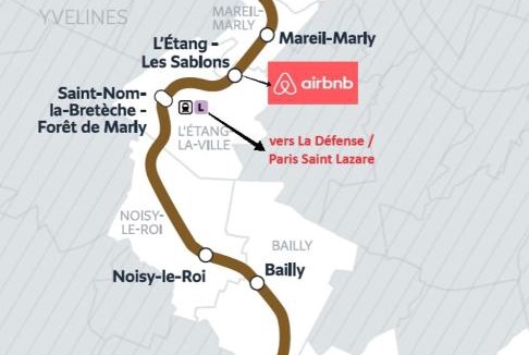 L'Etang-la-Ville Apartment | Duplex 2 chambres proche tram