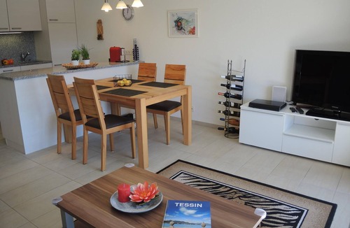 Ascona Apartment | Duplex apartment in well maintained residence with pool and sunbathing area
