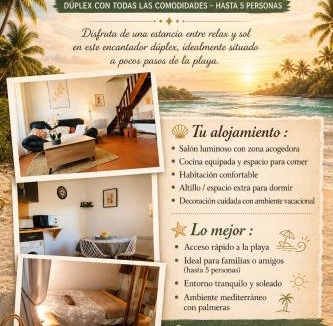 Sainte-Marie-Plage Apartment | Duplex climatisé 2 chambres, parking, plage à pied à 100m