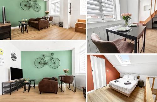 Marly Apartment | Duplex, Studio Le Cycle, clair, calme, parfait à 2