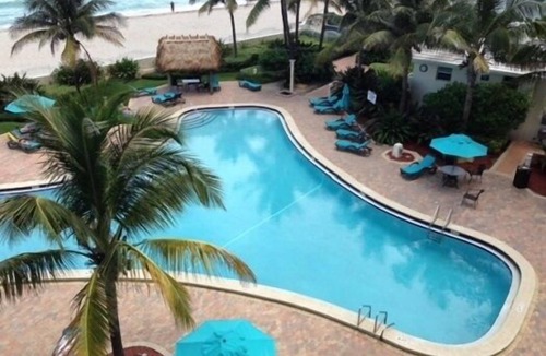 Hollywood South Central Beach Condo | E - Beautiful beachfront property with pool! (Partial Ocean Views)