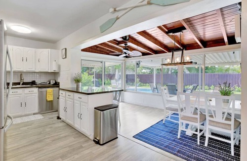 Florida North Atlantic Coast House | Eagle`s Way: Heated Pool, Firepit & Sunroom Near BEACH!
