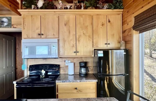 Bryant Cabin | Eagles Nest Cabin with a private hot tub