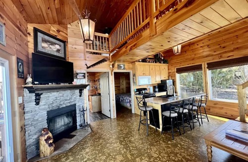 Bryant Cabin | Eagles Nest Cabin with a private hot tub