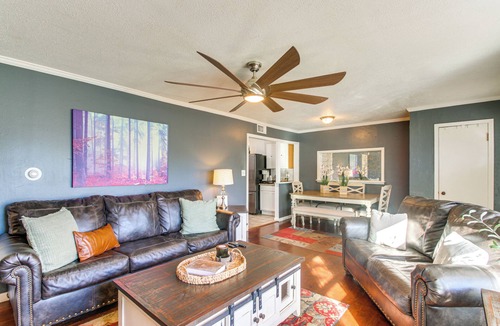 Midwest City House | Easy OKC Access! Quiet Home w/Yard & Workspace