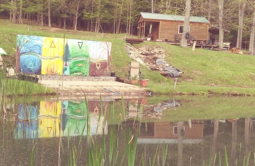 Wellsville Cabin | Ebb~n~Flow-Rustic-Solar Cabin-Heated-Hiking-Biking-Pond-Wildlife-Dark Skies-Pets