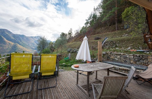 Sospel Ski Chalet | Eco chalet , grande terrasse ,vue imprenable.