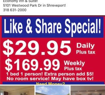 Shreveport Hotel | Economy Inn & Suites