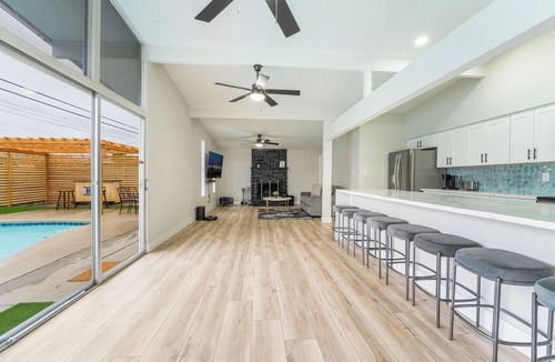 Charleston Preservation House | Eichler Retreat: Mid-Century Poolside Paradise w/Cabana Bar & 4 Bedrooms!