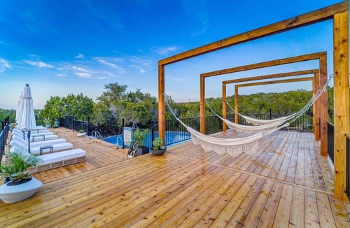 Dripping Springs Cabin | El Corazon | A-Frame Cabin + Fire Pit