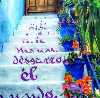 San Lorenzo Apartment | El patio azul Bohemio Mágico