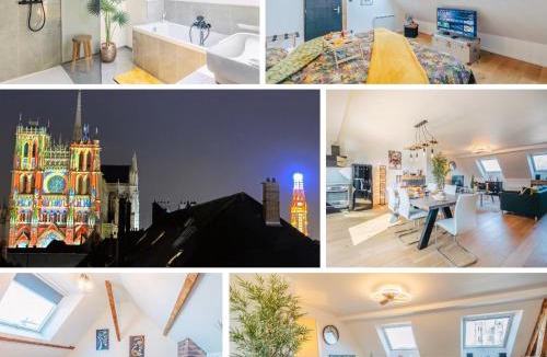 Saint-Leu Apartment | Elegant 120m2-Face cathedrale-6 pers-free Parking