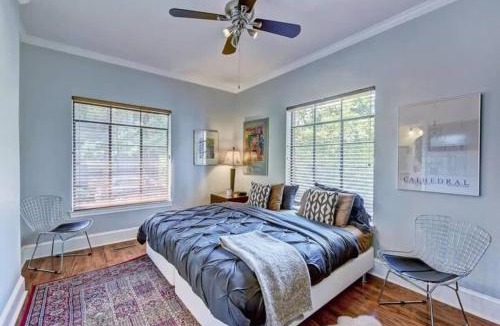 Myers Park House | Elegant 2BR with Covered Patio