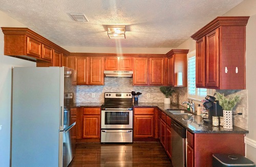 Lawrenceville House | Elegant 3-Bedroom Home w/Private Fenced Backyard