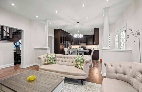 Hurontario House | Elegant Living with Fireplaces and Backyard BBQ