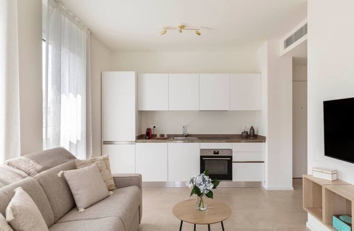 Lugano Apartment | Elegant new Apt with AC, private balcony & garage