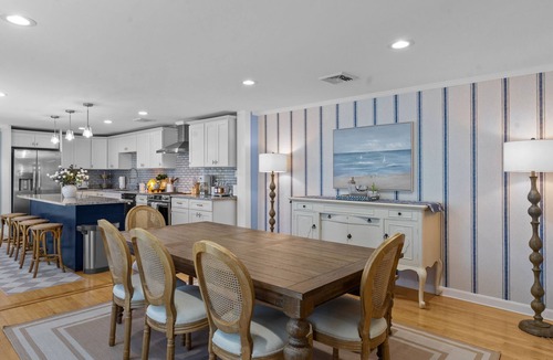 Jamestown Shores House | Elegant retreat, 10 min. from Newport & Narragansett, game room & huge deck!