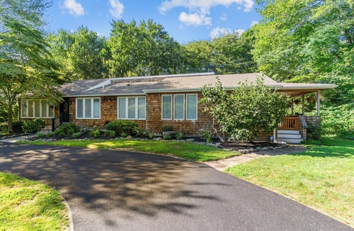 Jamestown Shores House | Elegant retreat, 10 min. from Newport & Narragansett, game room & huge deck!
