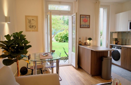 Suresnes Apartment | Elegant T2 with garden - 10 min from La Défense, 30 min from Paris