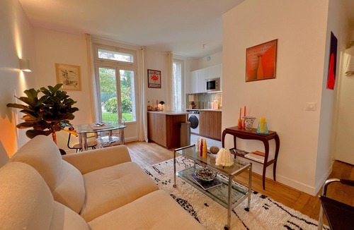 Suresnes Apartment | Elegant T2 with garden - 10 min from La Défense, 30 min from Paris