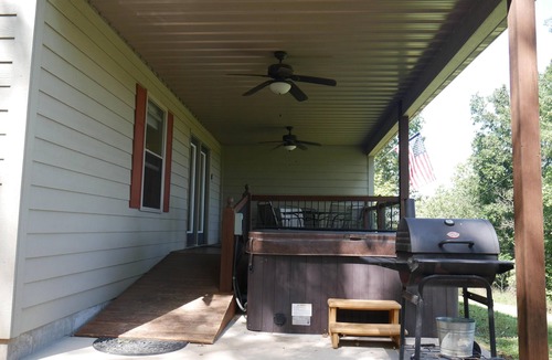Steelville Cabin | Elevated Farm Cabin | River Views & Access, Hot Tub & Thoughtful Finishes