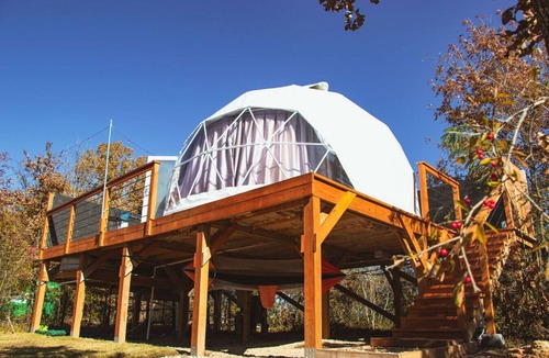 Athens House | Elevated Geo Dome pool/hot tub