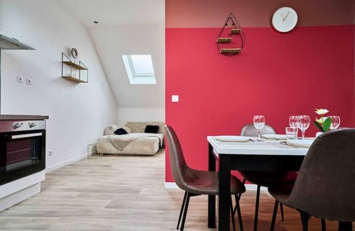 Tourcoing Apartment | En déplacement 9, Dernier étage, wifi gratuit