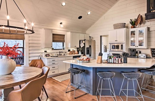 Maysville Cabin | Enchanting Forested Cabin w/Fire Pit & Grill