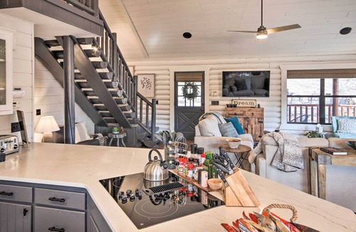 Maysville Cabin | Enchanting Forested Cabin w/Fire Pit & Grill