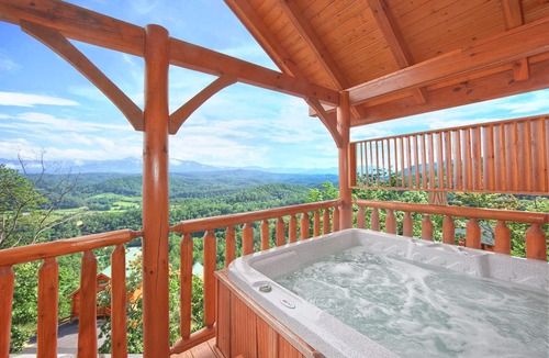 Sevierville Cabin | Endless Views: Amazing Views + Hot Tub + Pool Table
