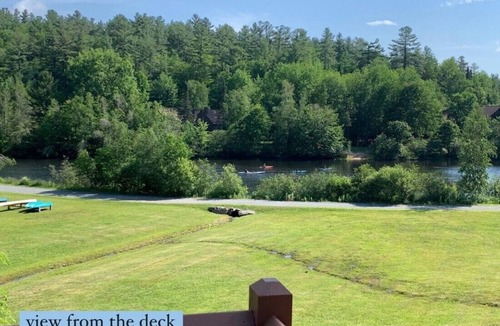 Grantham Condo | Enjoy beautiful water views from this light-filled condo with three levels of furnished living space