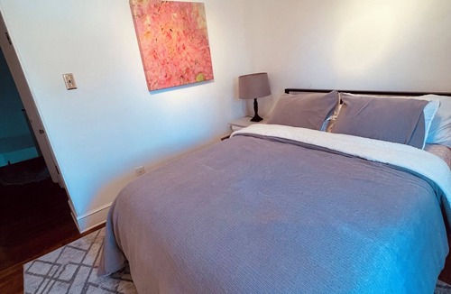 Souderton Apartment | Enjoy comfort, convenience, and a peaceful setting in this beautifully bedroom