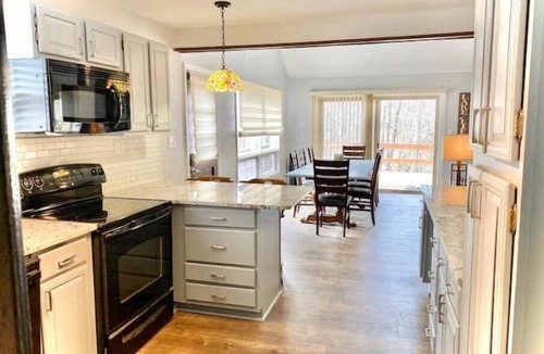 Littleton House | Enjoy Lake Gaston with our private dock and deep water.