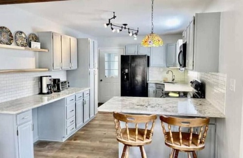 Littleton House | Enjoy Lake Gaston with our private dock and deep water.