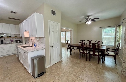 Clear Lake House | Enjoy our complimentary coffee bar in our quiet retreat in a great location.