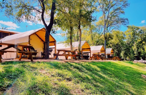 Prairie Lea Cabin | Enjoy the beautiful San Marcos River in this new, nice and comfy cabin!